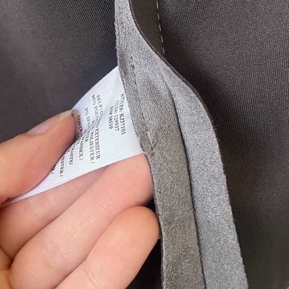 KUT From The Kloth Jacee Open Draped Moto Faux Suede Jacket Gray Women’s Size S - Picture 13 of 16